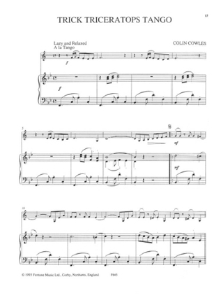 Dancing Dinosaurs - Colin Cowles - Partition - Clarinette